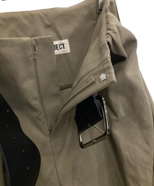 PRANK PROJECT（プランクプロジェクト）PRANK PROJECT (プランクプロジェクト) High-Waist Belted Tuck Pants ベージュ サイズ:36の古着・服飾アイテム