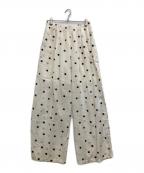 tageechitaタジチタ）の古着「Polka Dot Wide Pants」｜アイボリー