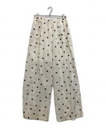 tageechita（タジチタ）の古着「Polka Dot Wide Pants」｜アイボリー