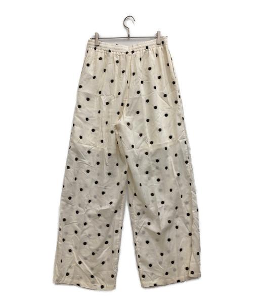 tageechita（タジチタ）TAGEECHITA (タジチタ) Polka Dot Wide Pants アイボリー サイズ:Ｌの古着・服飾アイテム