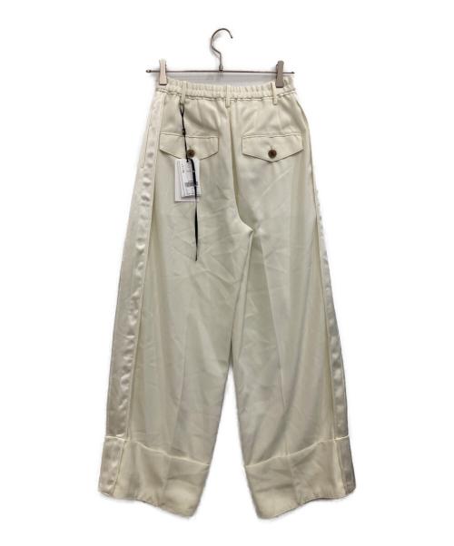 Ameri（アメリ）AMERI (アメリ) MEDI FOLDED HEM RELAXING PANTS アイボリー サイズ:Mの古着・服飾アイテム