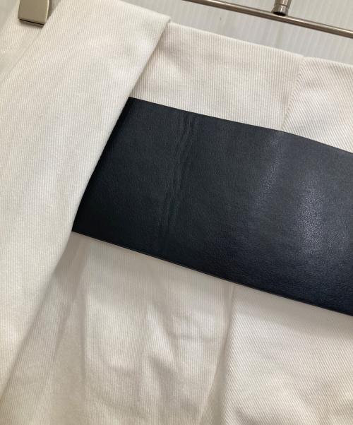 PRANK PROJECT（プランクプロジェクト）PRANK PROJECT (プランクプロジェクト) High-Waist Belted Tuck Pants ホワイト サイズ:38の古着・服飾アイテム
