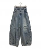 PRANK PROJECTプランクプロジェクト）の古着「High Waist Banana Denim Pants」｜インディゴ