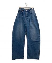 PRANK PROJECT（プランクプロジェクト）の古着「High-waisted Curved Denim」｜インディゴ