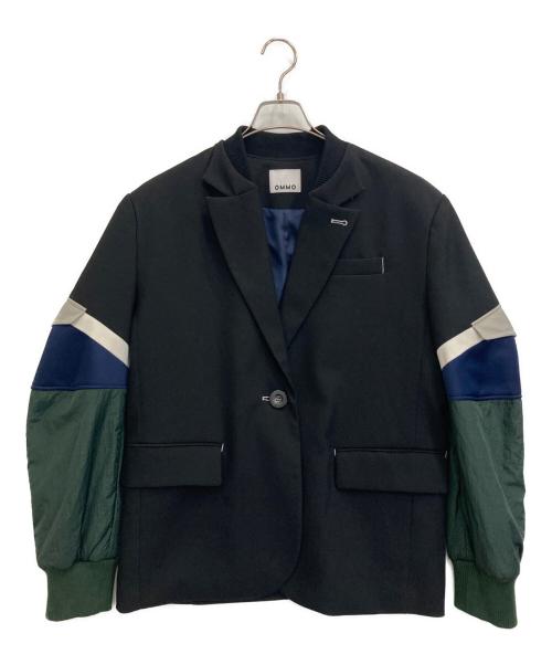OMMO（オーエムエムオー）OMMO (オーエムエムオー) TRACK MIX TAILORED JK ブラック サイズ:36の古着・服飾アイテム
