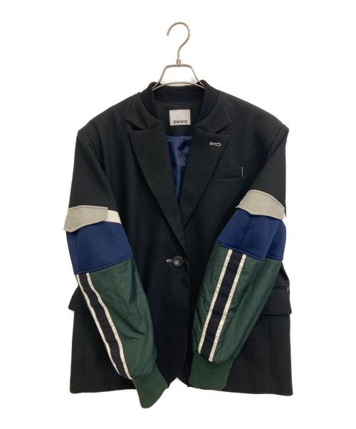 OMMO（オーエムエムオー）OMMO (オーエムエムオー) TRACK MIX TAILORED JK ブラック サイズ:36の古着・服飾アイテム