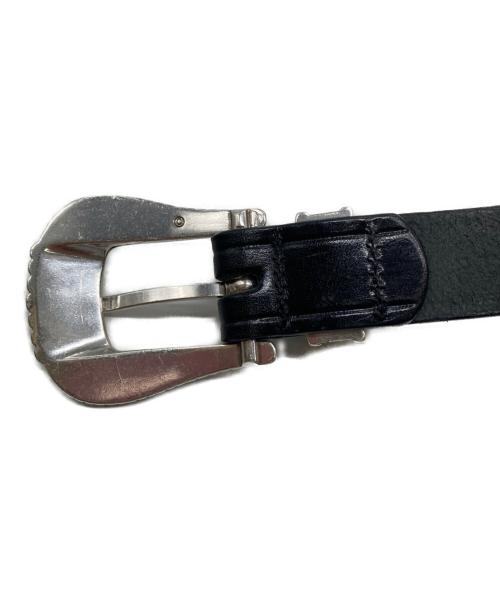 TORY LEATHER（トリーレザー）TORY LEATHER (トリーレザー) レザーベルト ブラック サイズ:30インチの古着・服飾アイテム