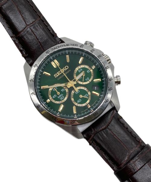 SEIKO（セイコー）SEIKO (セイコー) クロノグラフ グリーンの古着・服飾アイテム