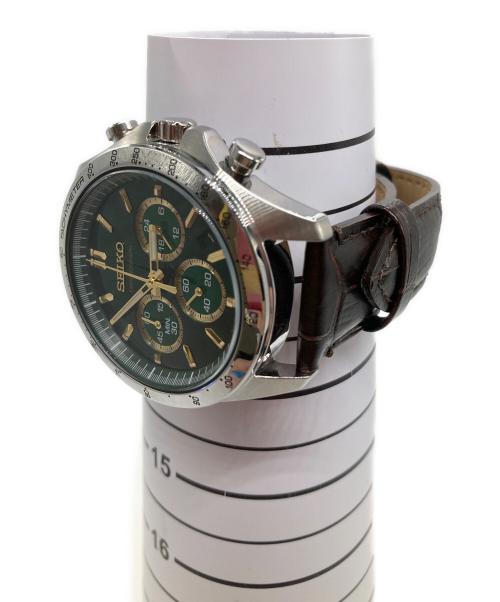 SEIKO（セイコー）SEIKO (セイコー) クロノグラフ グリーンの古着・服飾アイテム