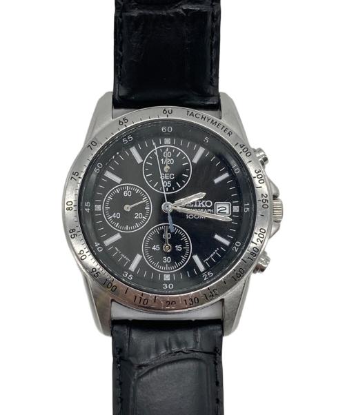 SEIKO（セイコー）SEIKO (セイコー) クロノグラフ ブラックの古着・服飾アイテム