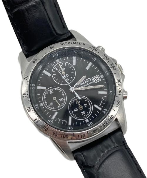 SEIKO（セイコー）SEIKO (セイコー) クロノグラフ ブラックの古着・服飾アイテム