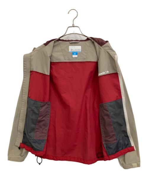 Columbia（コロンビア）Columbia (コロンビア) ヴィッザボーナパスジャケット ベージュ×レッド サイズ:Mの古着・服飾アイテム