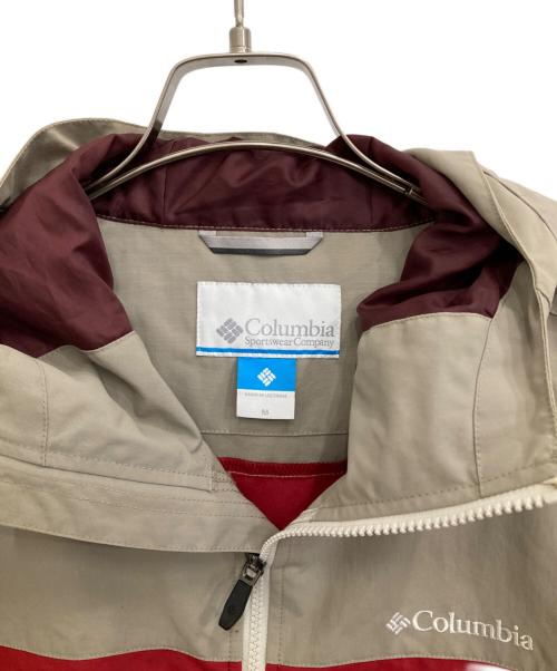 Columbia（コロンビア）Columbia (コロンビア) ヴィッザボーナパスジャケット ベージュ×レッド サイズ:Mの古着・服飾アイテム