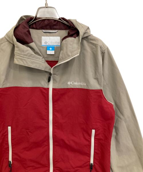 Columbia（コロンビア）Columbia (コロンビア) ヴィッザボーナパスジャケット ベージュ×レッド サイズ:Mの古着・服飾アイテム