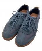 CLARKSクラークス）の古着「SIDDAL MIX スエードスニーカー」｜ネイビー