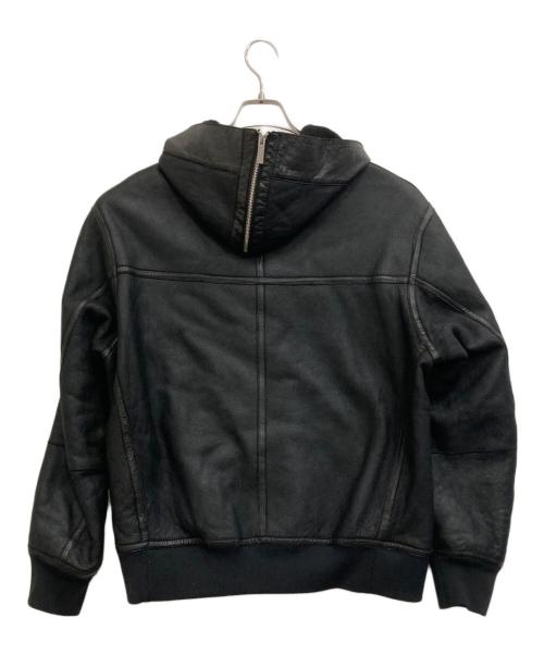 Calvin Klein platinum（カルバンクラインプラチナム）Calvin Klein PLATINUM (カルバンクラインプラチナム) ラムレザージャケット ブラック サイズ:-の古着・服飾アイテム
