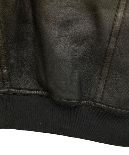 Calvin Klein platinum（カルバンクラインプラチナム）Calvin Klein PLATINUM (カルバンクラインプラチナム) ラムレザージャケット ブラック サイズ:-の古着・服飾アイテム