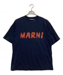 MARNI（マルニ）の古着「ロゴプリントTシャツ」｜ネイビー