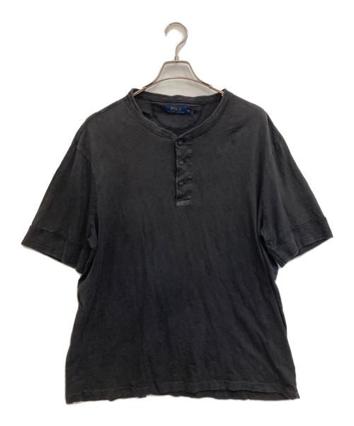 POLO RALPH LAUREN（ポロ・ラルフローレン）POLO RALPH LAUREN (ポロ・ラルフローレン) ヘンリーネックカットソー ブラック サイズ:XXLの古着・服飾アイテム
