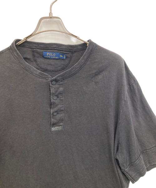 POLO RALPH LAUREN（ポロ・ラルフローレン）POLO RALPH LAUREN (ポロ・ラルフローレン) ヘンリーネックカットソー ブラック サイズ:XXLの古着・服飾アイテム