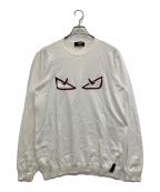 FENDIフェンディ）の古着「DEMON EYES KNITTED」｜ホワイト