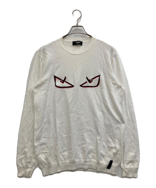 FENDI（フェンディ）FENDI (フェンディ) DEMON EYES KNITTED ホワイト サイズ:54の古着・服飾アイテム