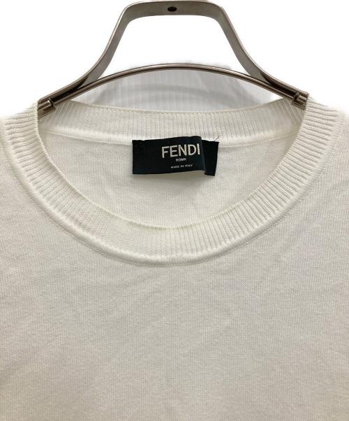 FENDI（フェンディ）FENDI (フェンディ) DEMON EYES KNITTED ホワイト サイズ:54の古着・服飾アイテム