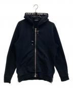 BALMAINバルマン）の古着「サイドジップアップパーカー」｜ブラック