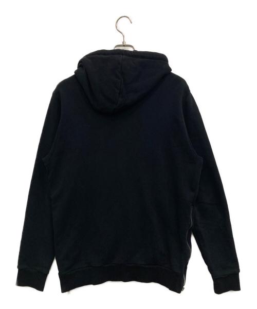 BALMAIN（バルマン）BALMAIN (バルマン) サイドジップアップパーカー ブラック サイズ:Ｌの古着・服飾アイテム