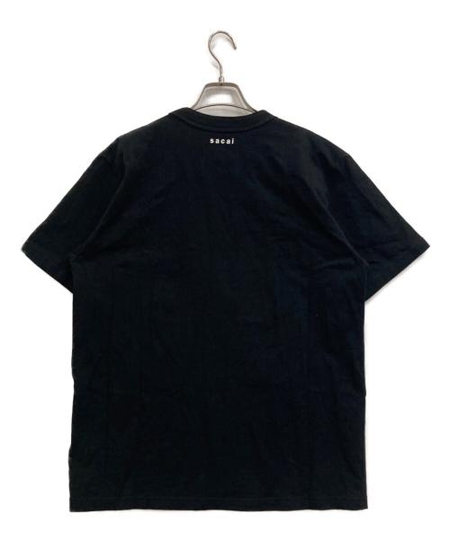 sacai（サカイ）sacai (サカイ) KAWS (カウズ) Embroidery Tee ブラック サイズ:3の古着・服飾アイテム