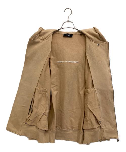 DIESEL（ディーゼル）DIESEL (ディーゼル) ジップパーカー ブラウン サイズ:Ｌの古着・服飾アイテム
