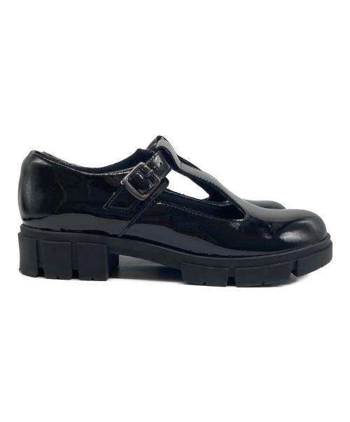 CLARKS（クラークス）CLARKS (クラークス) Tストラップシューズ ブラック サイズ:23の古着・服飾アイテム