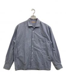 LAMOND（ラモンド）の古着「COTTON / LINEN WASHER JACKET」｜ブルーグレー