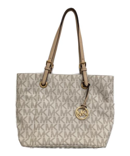 MICHAEL KORS（マイケルコース）MICHAEL KORS (マイケルコース) トートバッグ アイボリーの古着・服飾アイテム