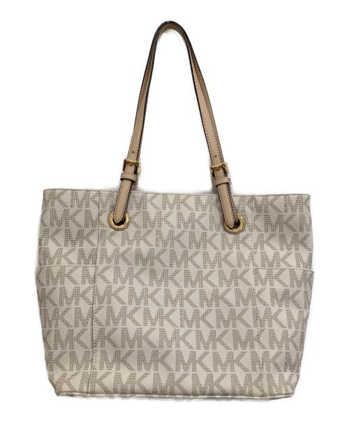 MICHAEL KORS（マイケルコース）MICHAEL KORS (マイケルコース) トートバッグ アイボリーの古着・服飾アイテム