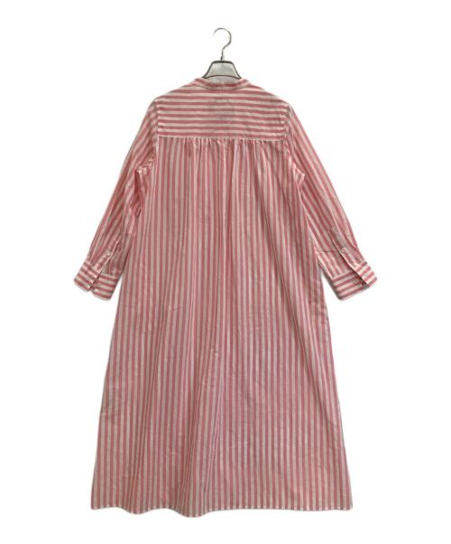 SHIPS（シップス）SHIPS (シップス) ストライプシャツワンピース ピンク サイズ:38の古着・服飾アイテム