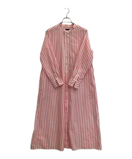 SHIPS（シップス）SHIPS (シップス) ストライプシャツワンピース ピンク サイズ:38の古着・服飾アイテム