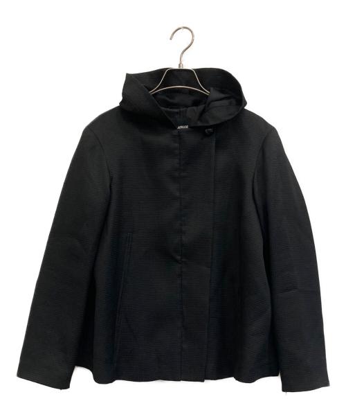 GIORGIO ARMANI（ジョルジオアルマーニ）GIORGIO ARMANI (ジョルジオアルマーニ) フーデッドジャケット ブラック サイズ:40の古着・服飾アイテム