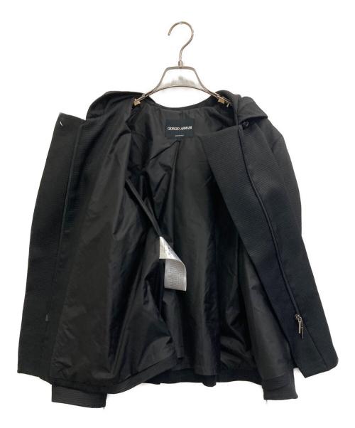 GIORGIO ARMANI（ジョルジオアルマーニ）GIORGIO ARMANI (ジョルジオアルマーニ) フーデッドジャケット ブラック サイズ:40の古着・服飾アイテム