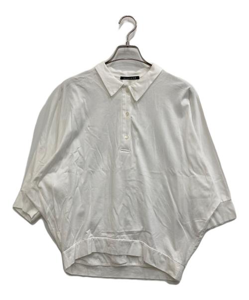 mizuiro-ind（ミズイロインド）mizuiro-ind (ミズイロインド) ポロシャツ ホワイト サイズ:FREEの古着・服飾アイテム