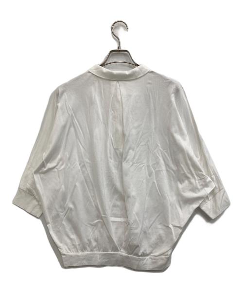 mizuiro-ind（ミズイロインド）mizuiro-ind (ミズイロインド) ポロシャツ ホワイト サイズ:FREEの古着・服飾アイテム