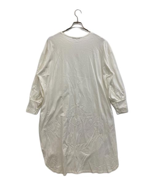 mizuiro-ind（ミズイロインド）mizuiro-ind (ミズイロインド) カットソーワンピース ホワイト サイズ:Fの古着・服飾アイテム