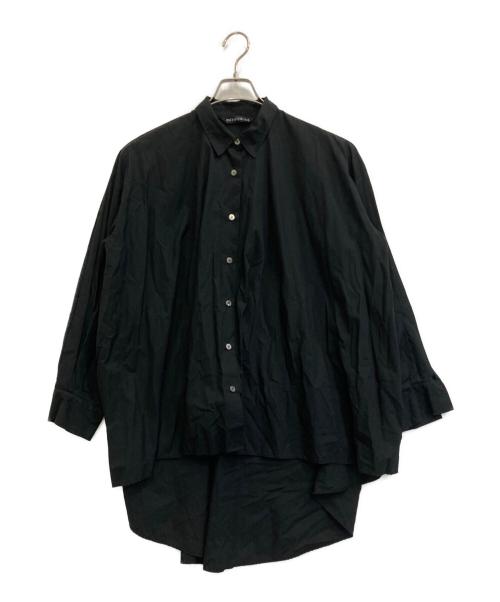 mizuiro-ind（ミズイロインド）mizuiro-ind (ミズイロインド) シャツワンピース ブラック サイズ:FREEの古着・服飾アイテム