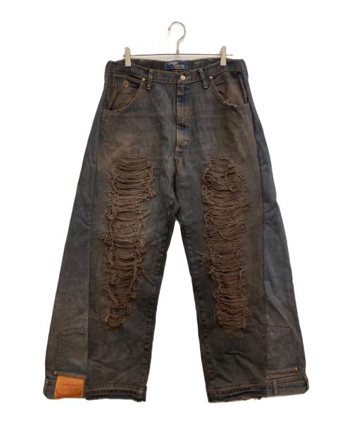 Wrangler（ラングラー）Wrangler (ラングラー) リメイクデニムパンツ インディゴ サイズ:W36ⅹL36の古着・服飾アイテム