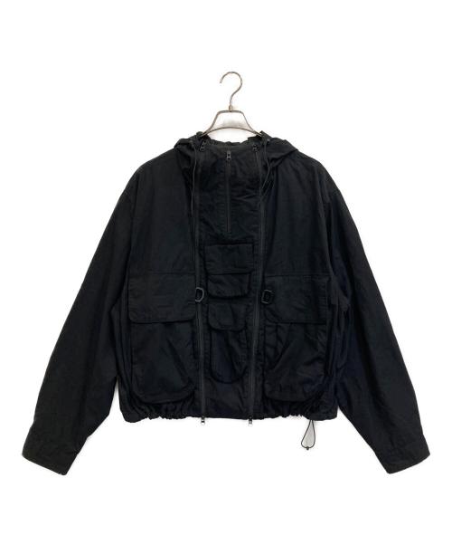 michiamo（ミキアモ）michiamo (ミキアモ) 2wayナイロンテックパーカー ブラック サイズ:FREEの古着・服飾アイテム
