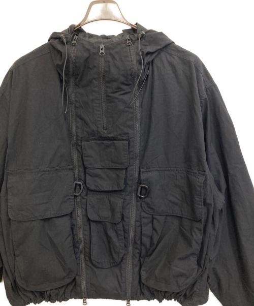 michiamo（ミキアモ）michiamo (ミキアモ) 2wayナイロンテックパーカー ブラック サイズ:FREEの古着・服飾アイテム