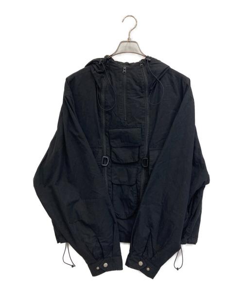 michiamo（ミキアモ）michiamo (ミキアモ) 2wayナイロンテックパーカー ブラック サイズ:FREEの古着・服飾アイテム