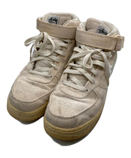 NIKE（ナイキ）NIKE (ナイキ) stussy (ステューシー) Air Force 1 Mid Fossil Stone ベージュ サイズ:27.5の古着・服飾アイテム