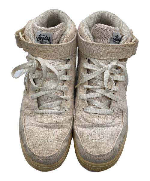 NIKE（ナイキ）NIKE (ナイキ) stussy (ステューシー) Air Force 1 Mid Fossil Stone ベージュ サイズ:27.5の古着・服飾アイテム
