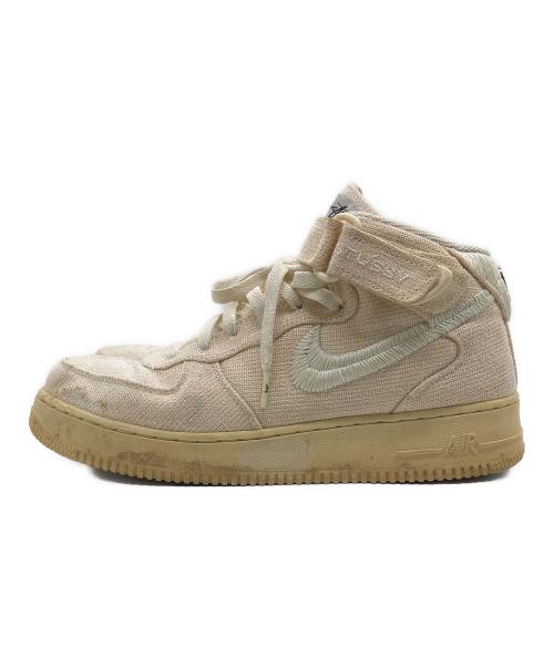 NIKE（ナイキ）NIKE (ナイキ) stussy (ステューシー) Air Force 1 Mid Fossil Stone ベージュ サイズ:27.5の古着・服飾アイテム